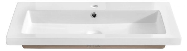 Prostokątna umywalka ceramiczna 80 cm P3-F04