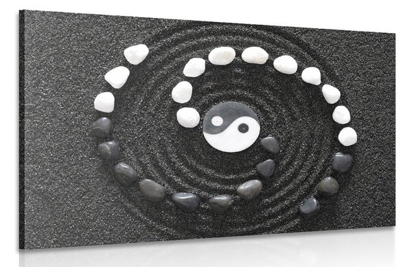 Obraz harmonijne Yin i Yang