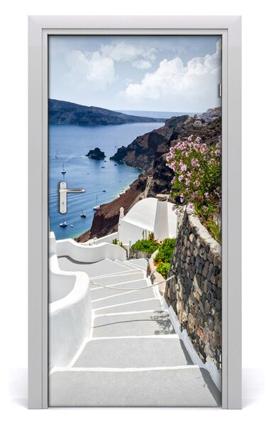 Fototapeta samoprzylepna na drzwi Santorini Grecja