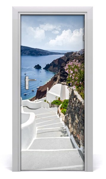 Fototapeta samoprzylepna na drzwi Santorini Grecja