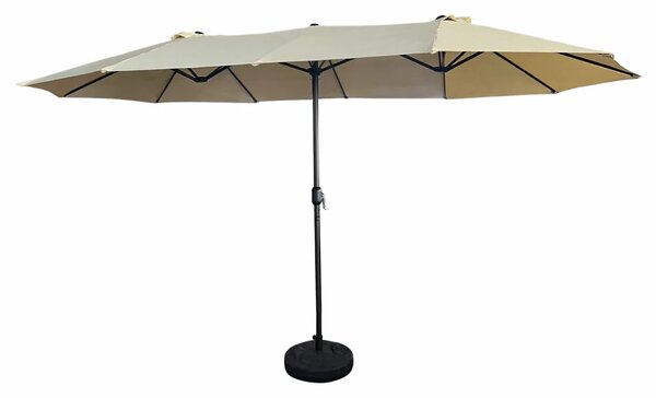 Potrójny beżowy parasol do ogrodu R5-D61