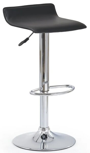 Czarny hoker obrotowy Bauhus N8-L19