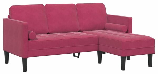 Zestaw sof z poduszkÄ czerwone wino 173 x 131 x 67 cm poliester