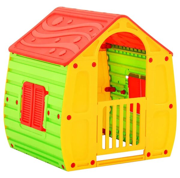 Kolorowy domek ogrodowy z drzwiczkami L2-R50