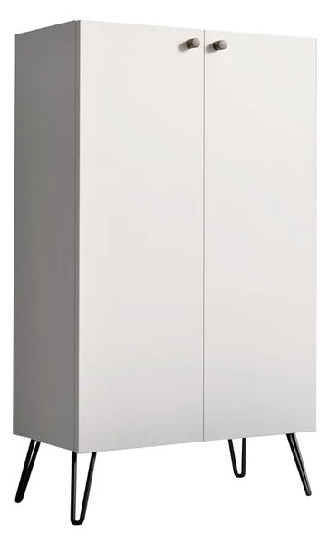 Biała komoda z półkami F3-G31