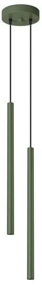 Oliwkowa podwójna lampa w minimalistycznym stylu - M085 Z8-K72