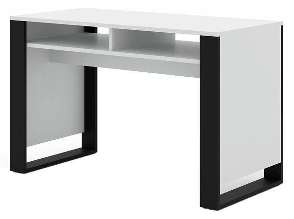 Białe Biurko Z Półkami L7-F82