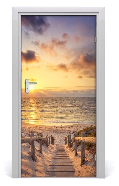 Naklejka fototapeta na drzwi Ścieżka na plażę