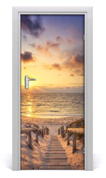 Naklejka fototapeta na drzwi Ścieżka na plażę