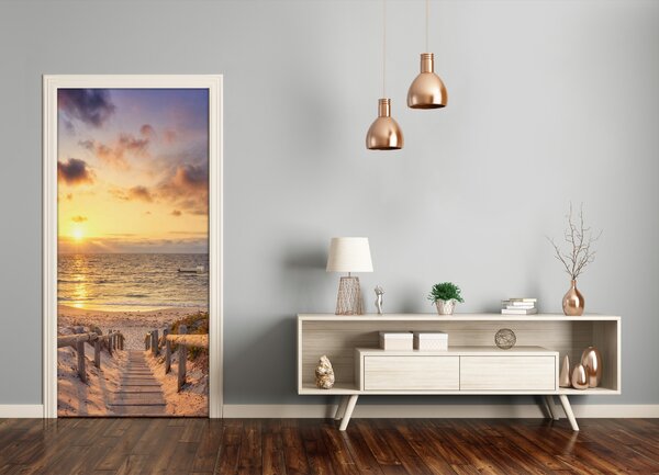 Naklejka fototapeta na drzwi Ścieżka na plażę