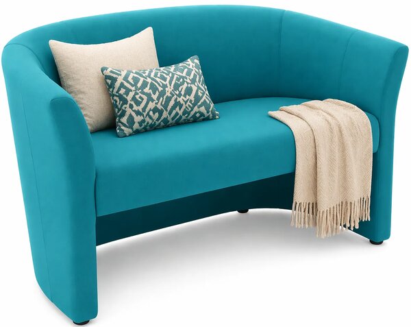 Turkusowa sofa kubełkowa do salonu H7-G46