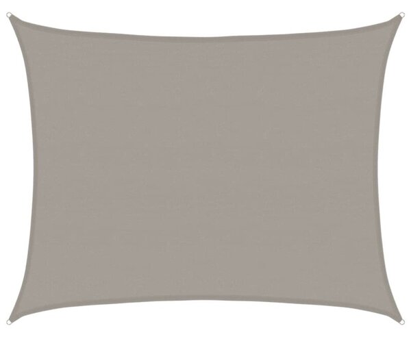 Żagiel przeciwsłoneczny, 160 g/m², jasnoszary, 6x8 m, hdpe