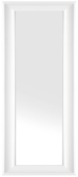 Klasyczne lustro ściennie wiszące dekoracyjne 51 x 141 cm białe Lunel Beliani