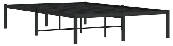 Czarne Metalowe Łóżko Industrialne 140X200 Cm 120 Cm D5-G18
