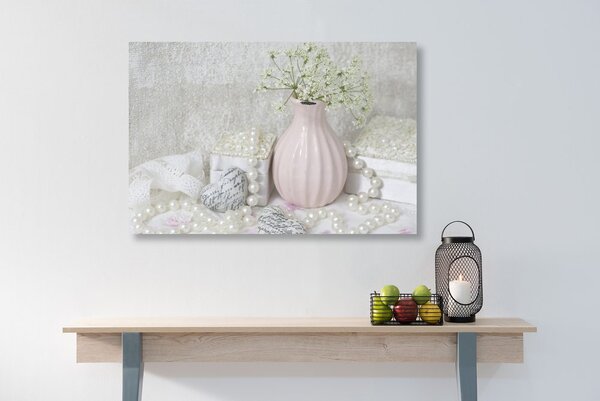 Obraz luksusowa martwa natura w stylu shabby chic