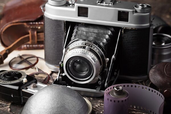 Obraz stary aparat fotograficzny