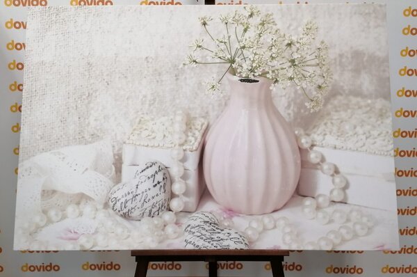 Obraz luksusowa martwa natura w stylu shabby chic