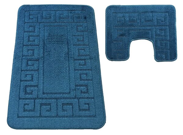 Komplet granatowych chodników do łazienki S5-D62