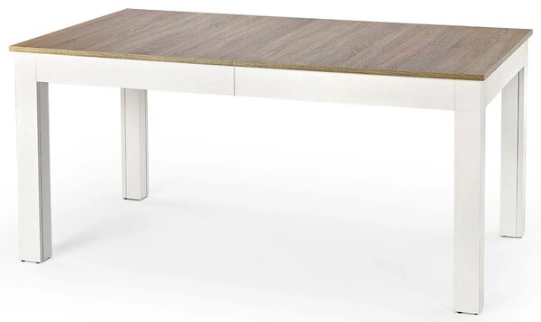 Stół rozkładany - biały + dąb sonoma T6-Z66