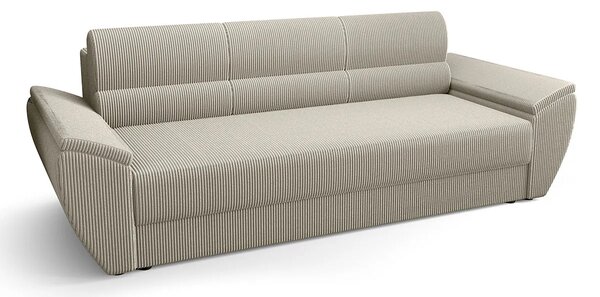 Beżowa rozkładana sofa z funkcją spania L4-B42