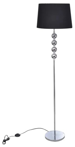 Czarna stojąca lampa podłogowa w stylu glamour 3X EX03 R2-H03