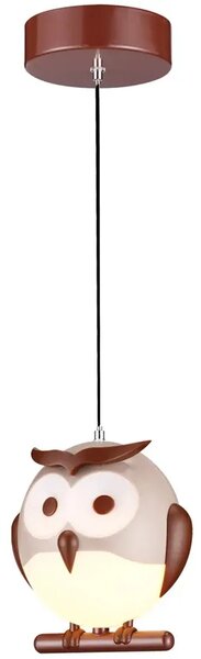 Wisząca lampa dziecięca w kształcie sowy - 3X N45 K3-D31