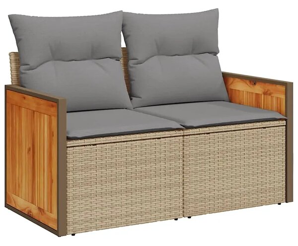 Sofa ogrodowa z szarymi poduszkami H1-R57