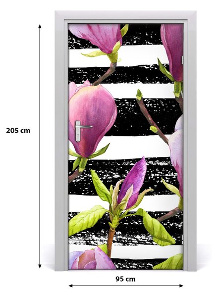 Okleina samoprzylepna fototapety na drzwi Magnolia