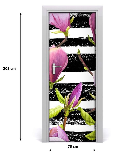 Okleina samoprzylepna fototapety na drzwi Magnolia
