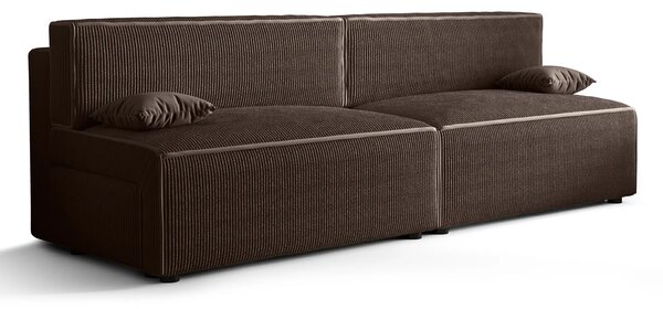 Brązowa rozkładana sofa L3-Z21