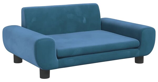 Niebieska sofa dla chłopca na nóżkach H8-W79