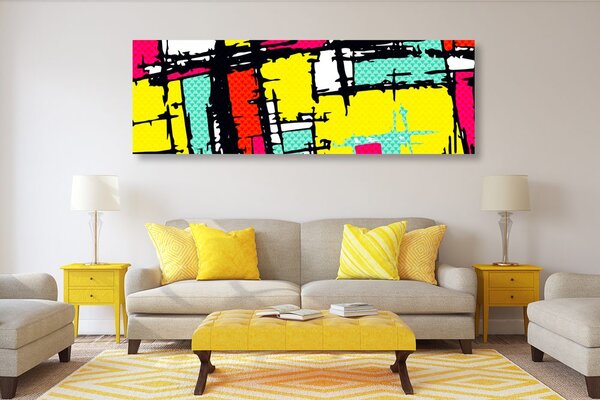Obraz młodzieńczy pop-art