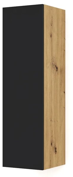 Modułowy regał podwieszany dąb artisan + czarny K9-B15