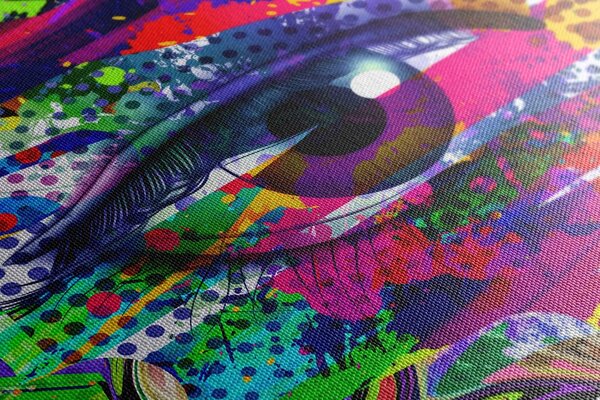 Obraz ludzkie oko w stylu pop-art