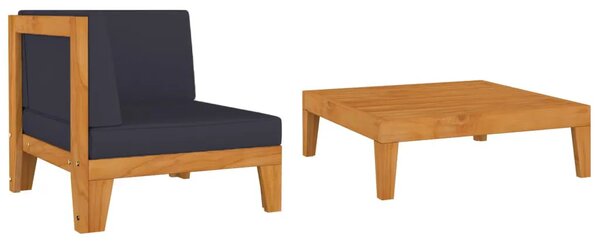 Sofa i stolik ogrodowy z drewna akacjowego S8-Z24
