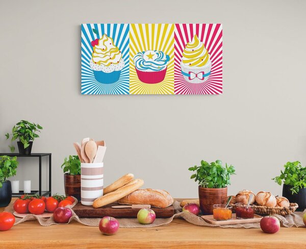 Obraz pop-artowe babeczki