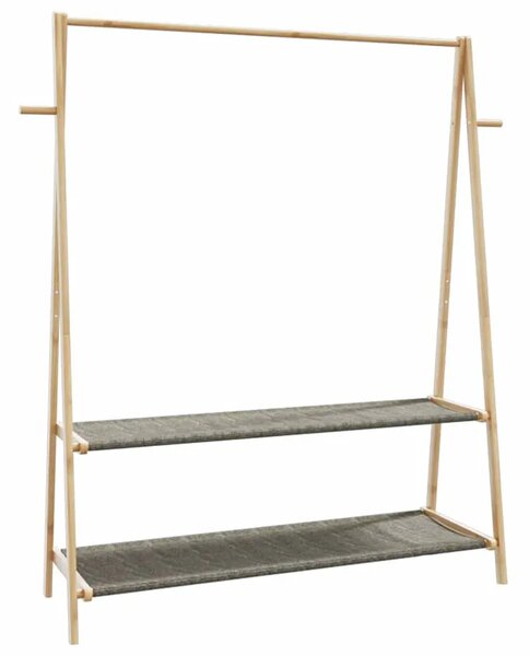 Nowoczesny na ubrania wieszak z półkami 132cm B9-L14