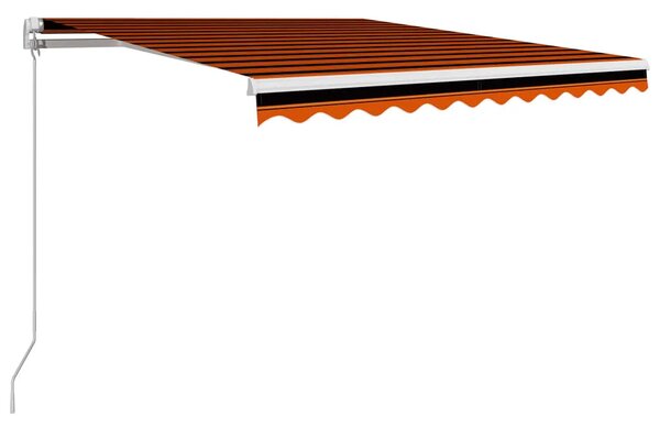 Markiza balkonowa z korbą pomarańczowo-brązowy N1-P60