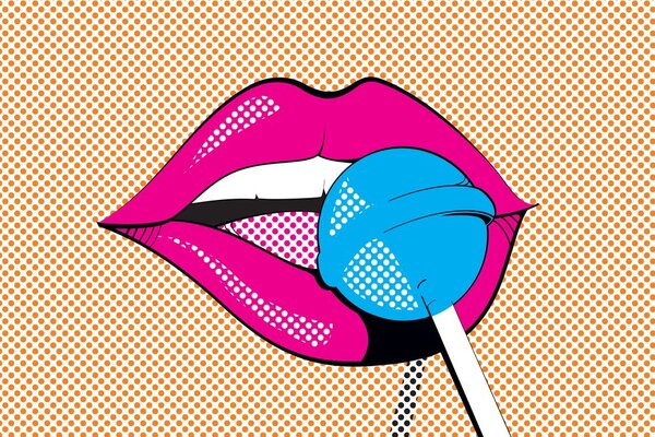 Obraz pop art lizak