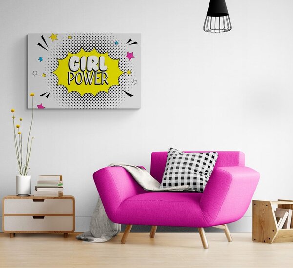 Obraz z pop art napisem - GIRL POWER