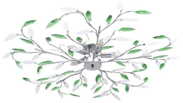 Zielona lampa sufitowa w kształcie liści - EX217 R9-P69