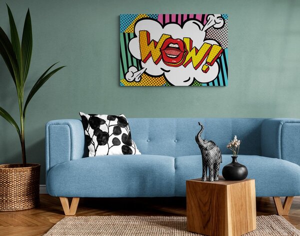Obraz w pop art stylu - WOW!