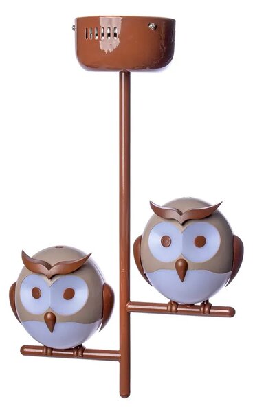Lampa sufitowa dziecięca w kształcie sowy - 5X N46 C5-A62