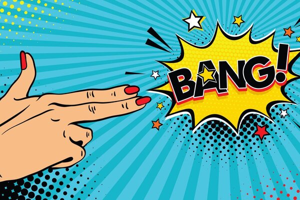 Obraz z pop art motywem - BANG!
