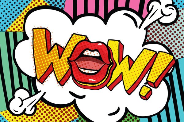 Obraz w pop art stylu - WOW!