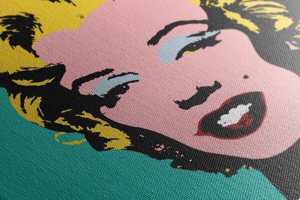Obraz ikona Marilyn Monroe w pop art wzorze
