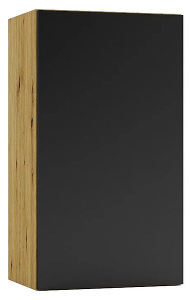 Szafka kuchenna górna 40 cm dąb artisan + czarny H7-A23
