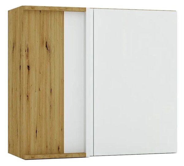 Szafka narożna górna dąb artisan + popiel A1-F75