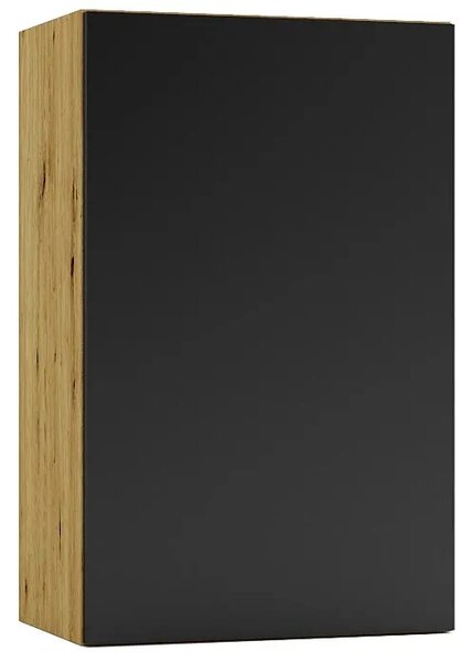 Szafka kuchenna górna 45 cm dąb artisan + czarny N7-T85