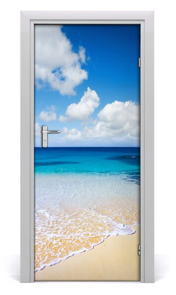 Naklejka na drzwi samoprzylepna Tropikalna plaża